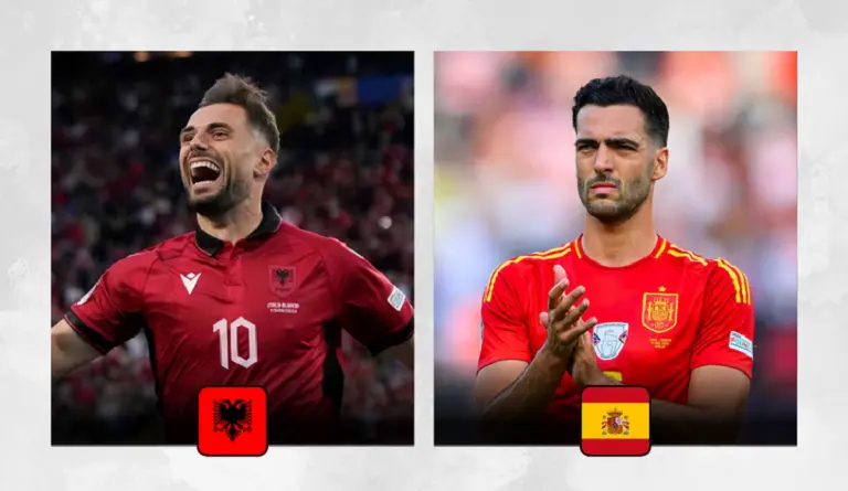 Lực lượng 2 đội tuyển trước trận Albania vs Tây Ban Nha